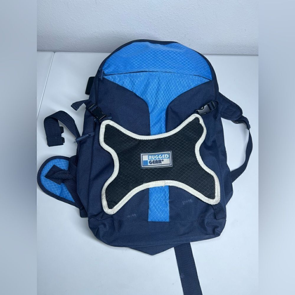 Rugged Gear Blue Multipackets Backpack
